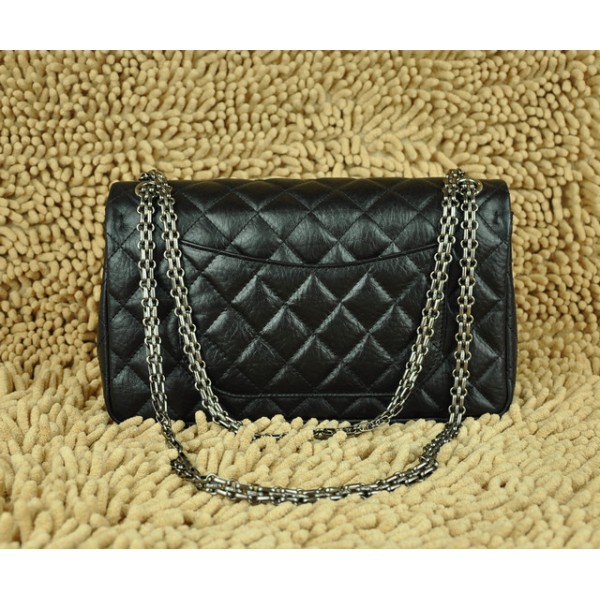 Borse Chanel Classic Flap Nero Vitello Ex 28670 Argento Hw