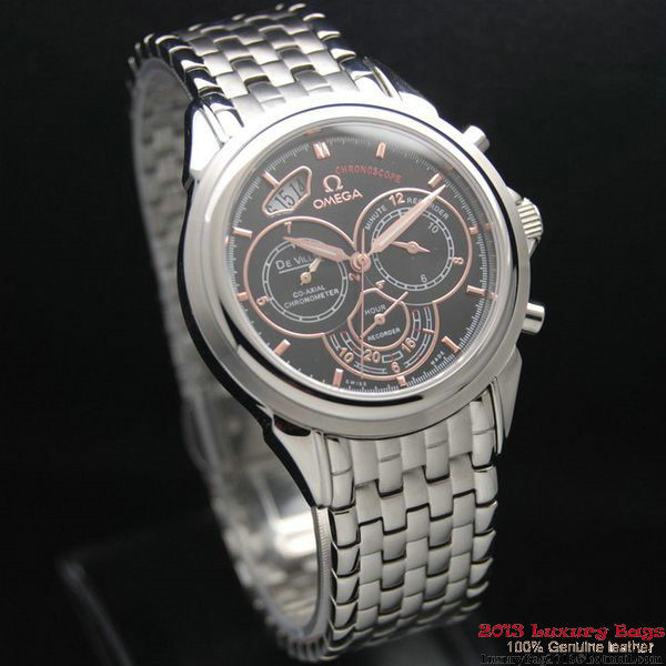 OMEGA DE VILLE CO-AXIAL CHRONOSCOPE Steel on Steel Strap OM77416