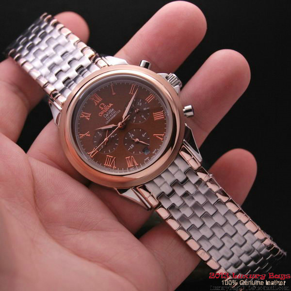 OMEGA DE VILLE CO-AXIAL Chronometer Red Gold on Steel Strap OM77518