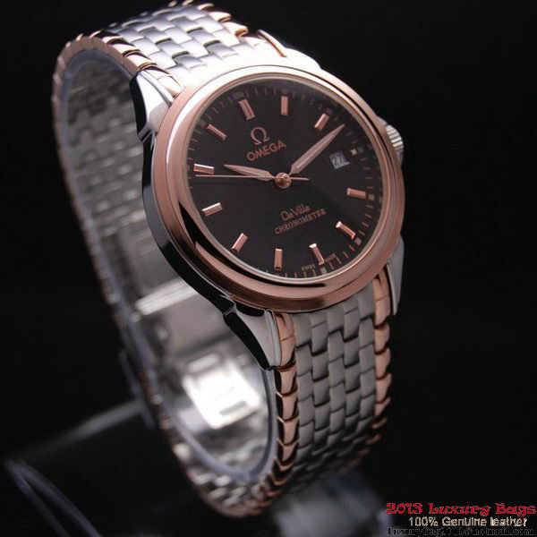 OMEGA DE VILLE Chronometer Red Gold on Steel Strap OM77318