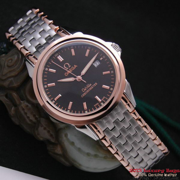 OMEGA DE VILLE Chronometer Red Gold on Steel Strap OM77318