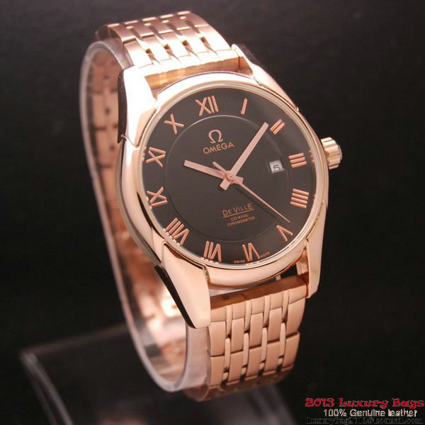OMEGA DE VILLE Co-AXIAL CHRONOMETER Red Gold on Red Gold Strap OM77028