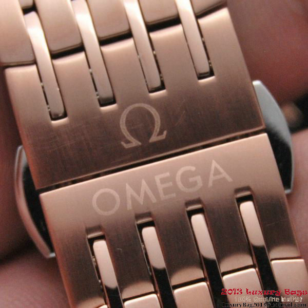 OMEGA DE VILLE HOUR VISION ANNUAL CALENDAR Red Gold on Red Gold Strap OM77128