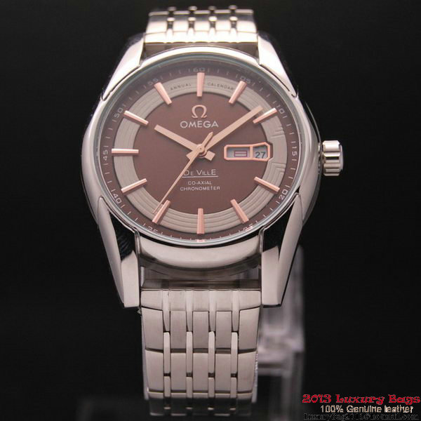 OMEGA DE VILLE HOUR VISION ANNUAL CALENDAR Steel on Steel Strap OM77115