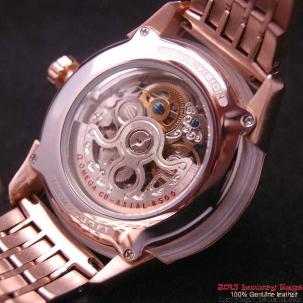 OMEGA DE VILLE Tourbillon Watches Red Gold on Red Gold Steel Strap Om7020