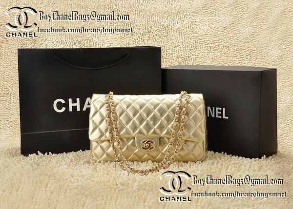 Chanel Classic Flap Bag 2.55 Series Sheepskin Leather CHA1112 Gold