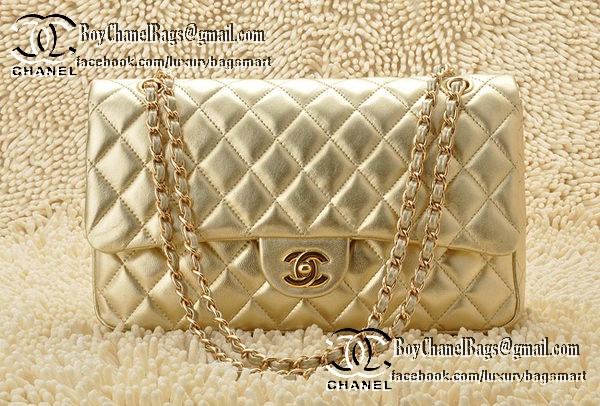 Chanel Classic Flap Bag 2.55 Series Sheepskin Leather CHA1112 Gold