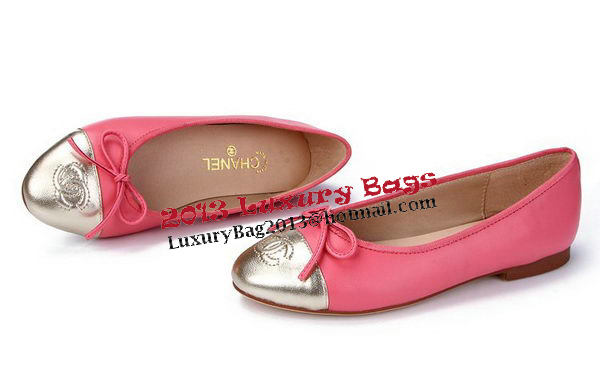 Chanel Sheepskin Leather Ballerina Flat CH0888 Rose