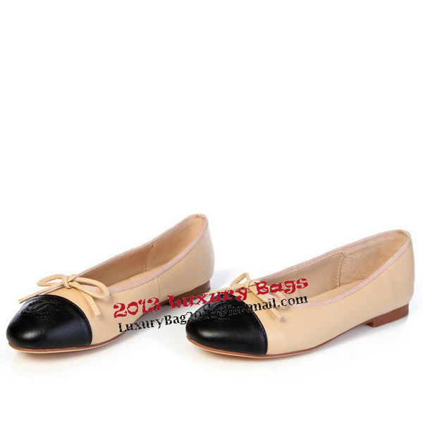 Chanel Sheepskin Leather Ballerina Flat CH0890 Apricot