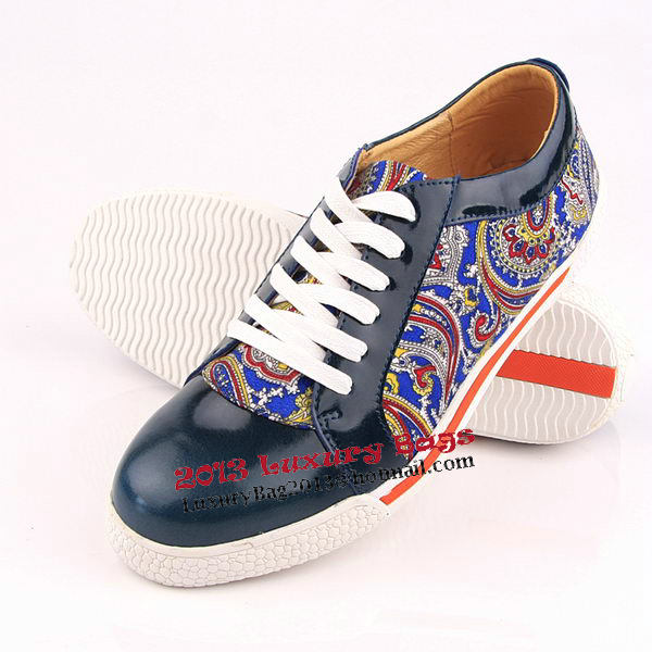 miu miu Casual Shoes Calfskin Leather PD331 Blue