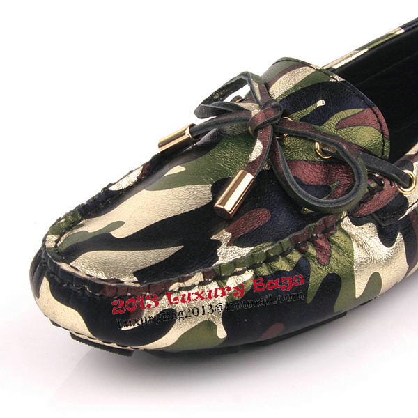 Valentino Calfskin Ballerina Flat VT163 Green