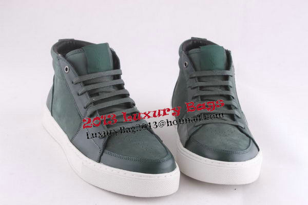 Yves Saint Laurent Casual Shoes Suede Leather YSL236 Green