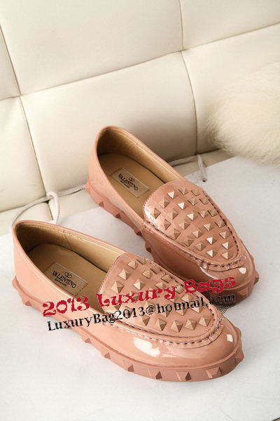 Valentino Sheepskin Leather Rivet Flat VT301YZM Apricot