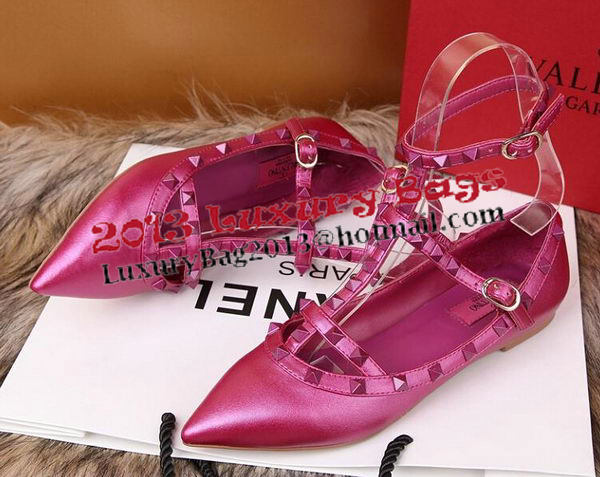 Valentino Smooth Leather Rivet Sandal VT228YZM Rose