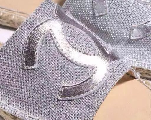 Chanel Espadrilles Slippers CH1040LRF Silver