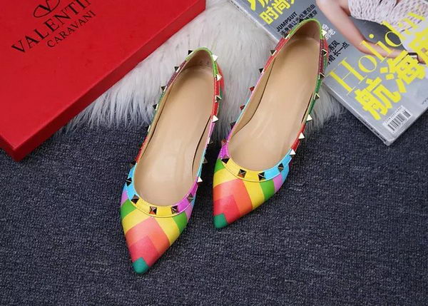 Valentino Multicolour Leather Flat VT371YZM