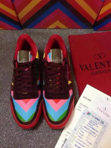 Valentino Multicolour Leather Sneakers VT360AML Blue