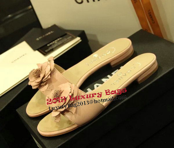 Chanel Espadrilles Slippers CH1064 Apricot