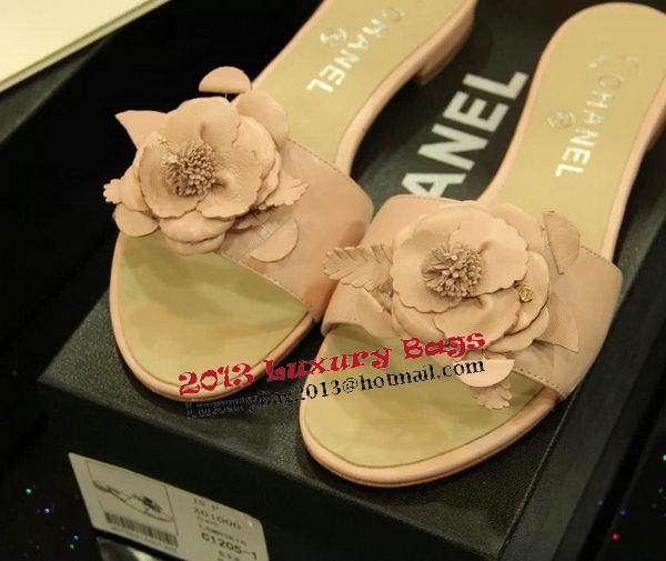 Chanel Espadrilles Slippers CH1064 Apricot