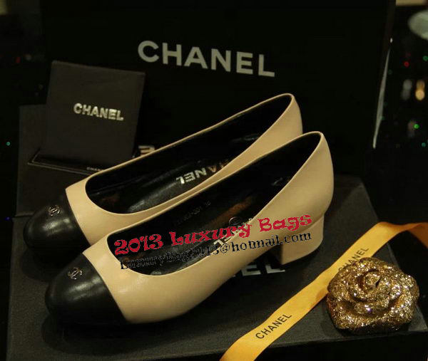 Chanel Sheepskin Leather Pump CH1079 Apricot