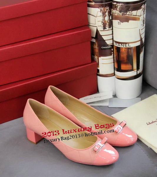 Ferragamo Sheepskin Leather Pump FL0524 Pink