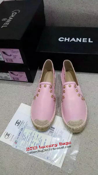 Chanel Leather Espadrilles CH1233LRF Pink