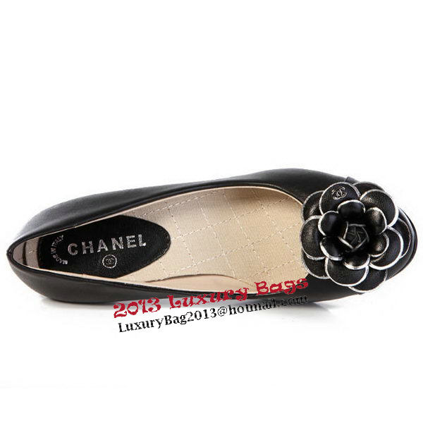 Chanel Pump Sheepskin Leather CH1287T Black