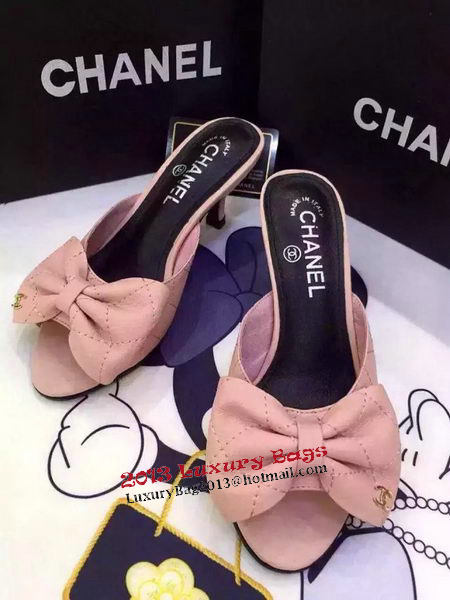 Chanel Sandal Lambskin Leather CH1262LK Pink