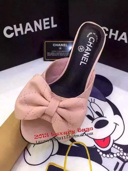 Chanel Sandal Lambskin Leather CH1262LK Pink