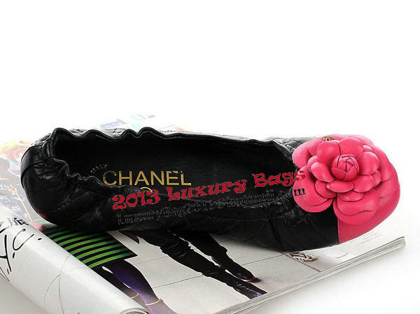 Chanel Sheepskin Leather Ballerina CH1285T Black