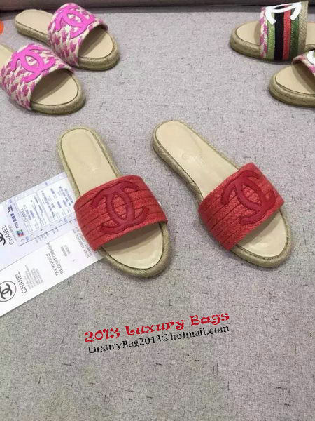 Chanel Slipper CH11228LRF Red