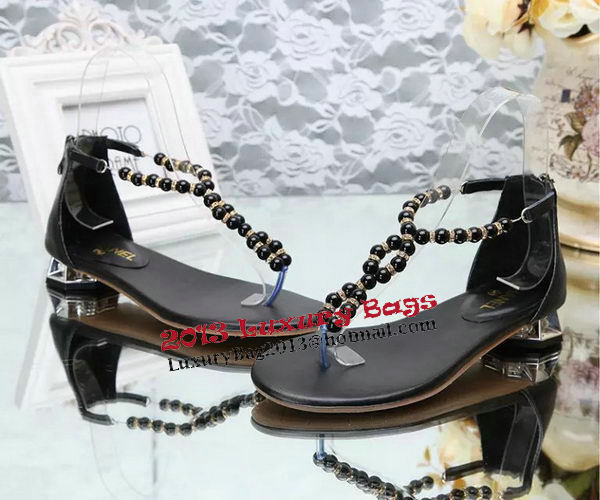 Chanel Thong Sandal CH1211YZM Black