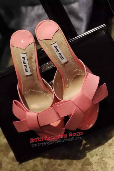 miu miu Sandal Patent Leather MM328 Pink