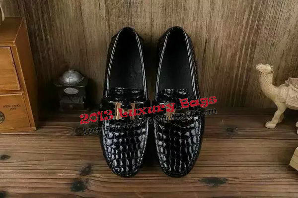 Hermes Casual Shoes Leather HO0495 Black