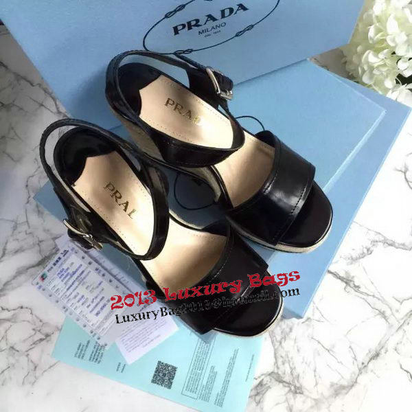 Prada Wedges Sandal PD451 Black