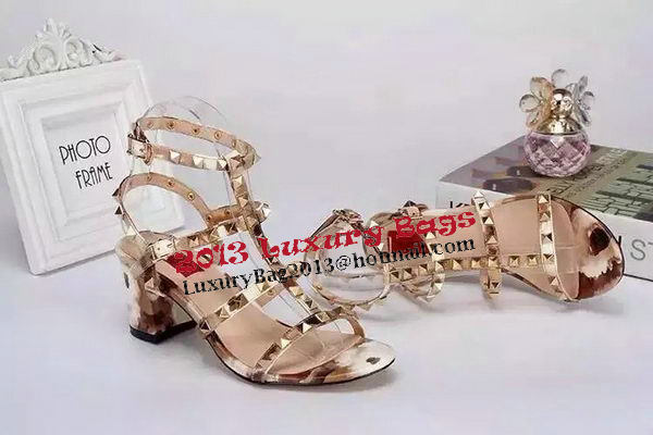 Valentino Sandals Leather VT525 Gold