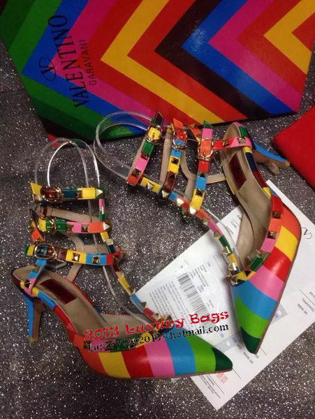 Valentino Sheepskin Leather 65mm Pump VT431 Multicolour