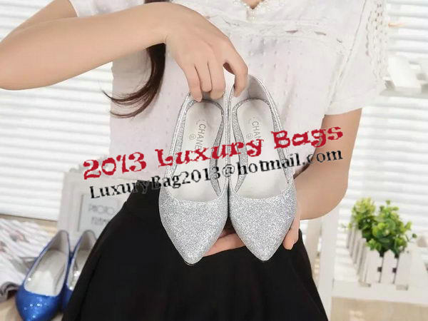 Chanel Diamond Flat CH1307 Silver