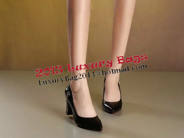 Chanel Leather 70mm Pump CH1305 Black