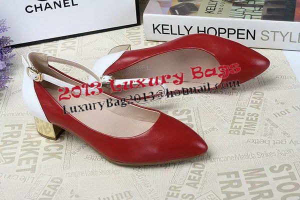 Chanel Pump Sheepskin Leather CH1300 Red