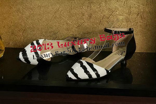 Hermes Leather Pump HO0508 Black&White