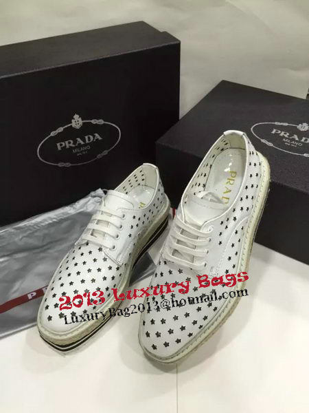 Prada Casual Shoes Leather PD457 White