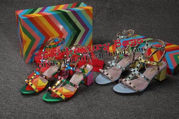 Valentino Leather Sandal VT559 Multicolour