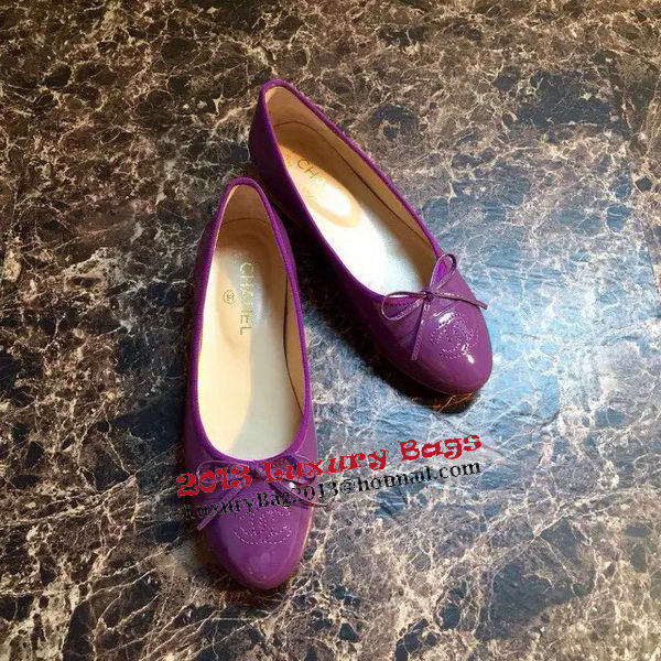 Chanel Ballerina Flat CH1337 Purple