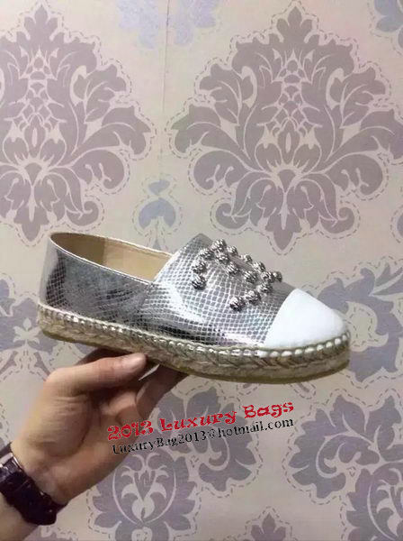 Chanel Espadrilles CH1400 Silver