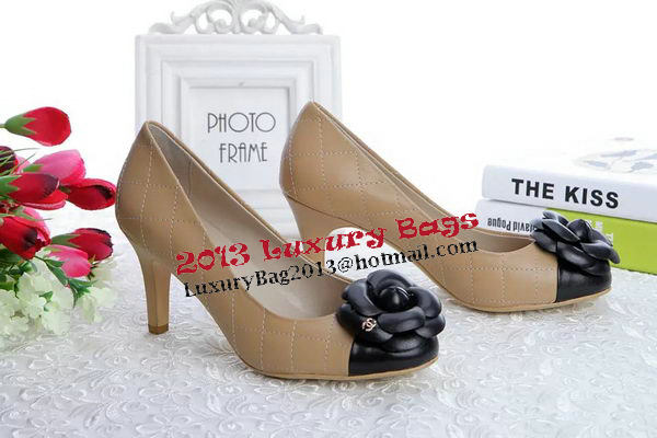 Chanel Sheepskin Leather Pump CH1332 Apricot