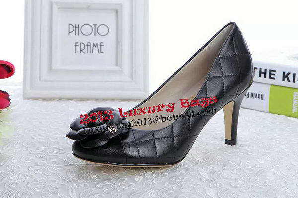 Chanel Sheepskin Leather Pump CH1332 Black