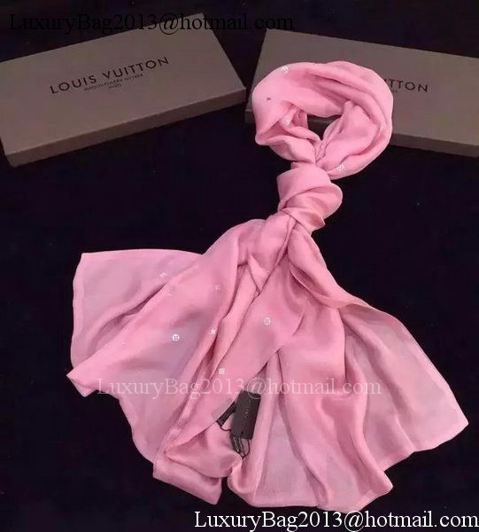 Louis Vuitton Scarf Silk LV106 Pink