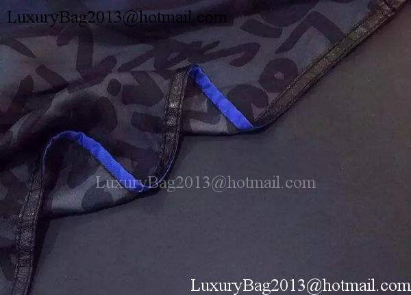 Louis Vuitton Scarf Silk LV108 Black