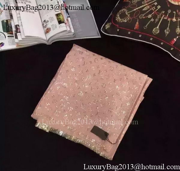 Louis Vuitton Scarf Silk LV112 Pink